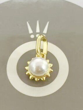 Pandora ME Treated Freshwater Cultured Pearl Sun Mini Dangle Charm